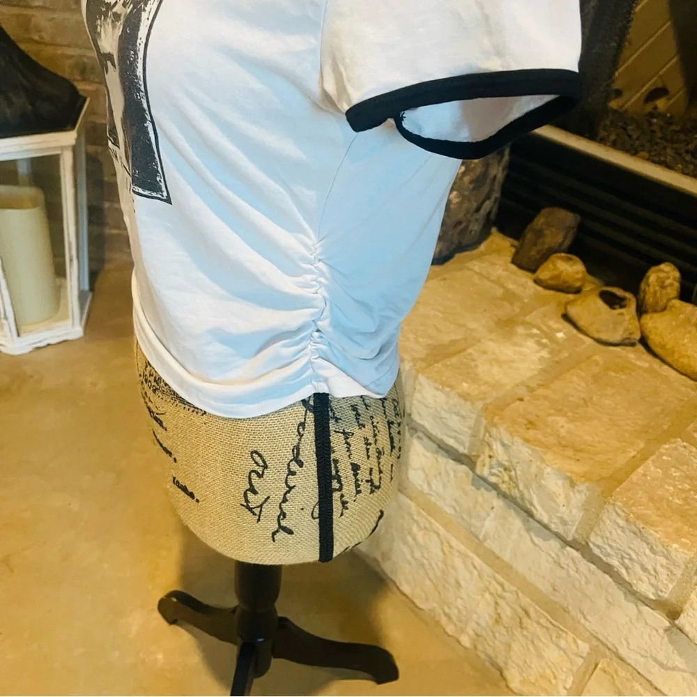 White Graphic Rock Tour T-Shirt - Picture 2 of 8